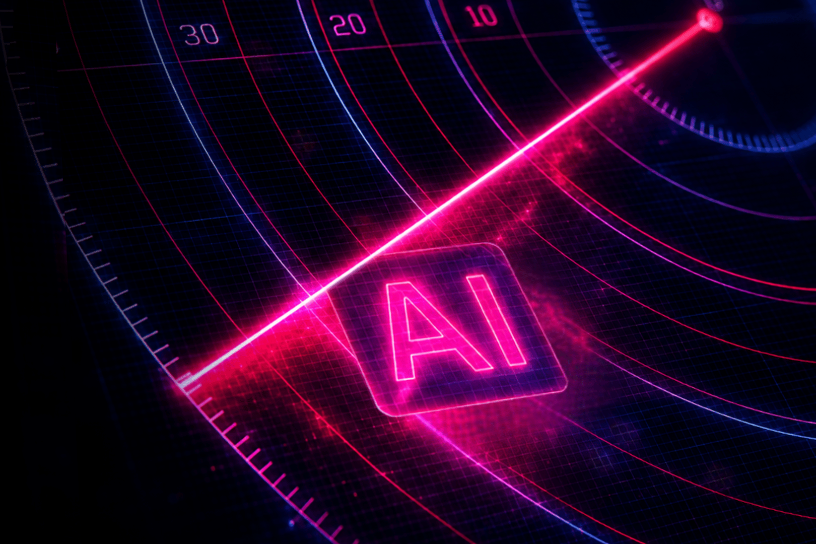 MIGx Shadow AI in Pharma blog cover by Roman Dushko, showing AI crossing a digital control boundary to represent AI governance, data access, data security, and controlled data movement in Life Sciences